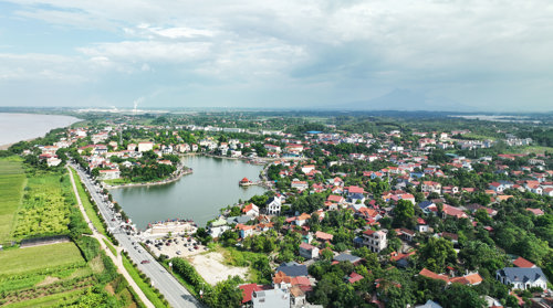 Toàn cảnh Khu vực Trung tâm xã Tam Nông
