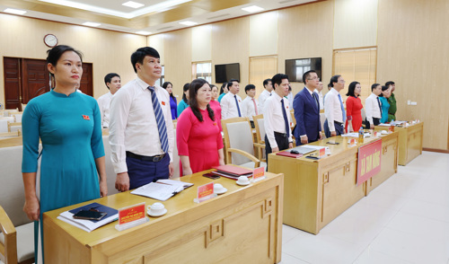 Các đại biểu thực hiện Lễ Chào cờ