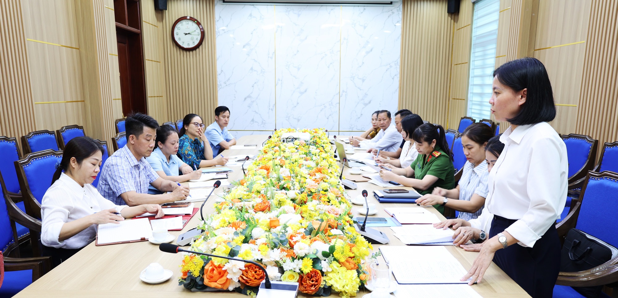 Đoàn công tác của Sở Văn hóa, Thể thao và Du lịch tỉnh Phú Thọ kiểm tra thực tế tại xã Tam Nông.