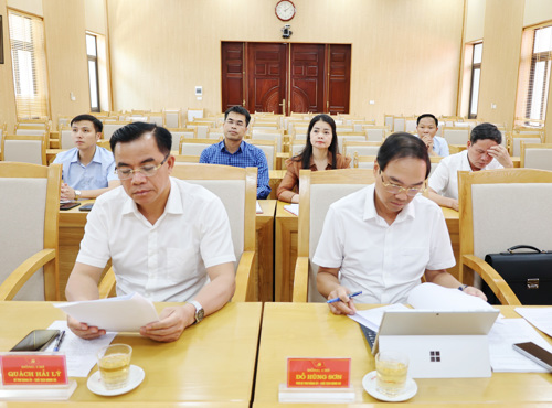 Lãnh đạo xã Tam Nông tham dự tại điểm cẩu của xã