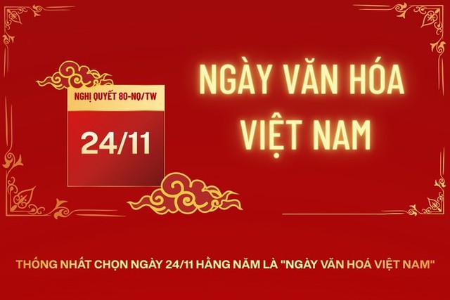 NGÀY VĂN HÓA VIỆT NAM 24/11 - Người lao động được nghỉ, hưởng nguyên lương.