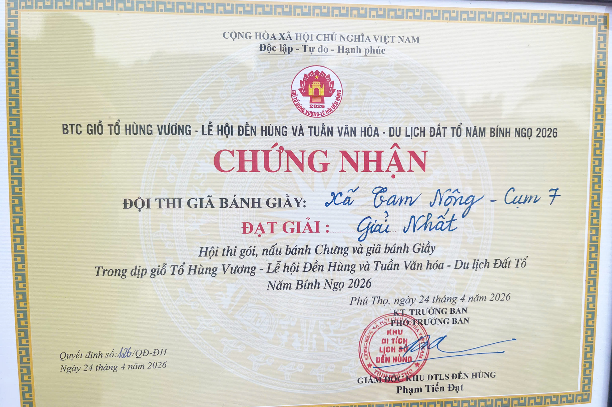 TAM NÔNG KHẲNG ĐỊNH VỊ THẾ TẠI LỄ HỘI ĐỀN HÙNG NĂM 2026