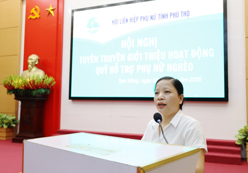 Đại diện Quỹ phát biểu tại hội nghị