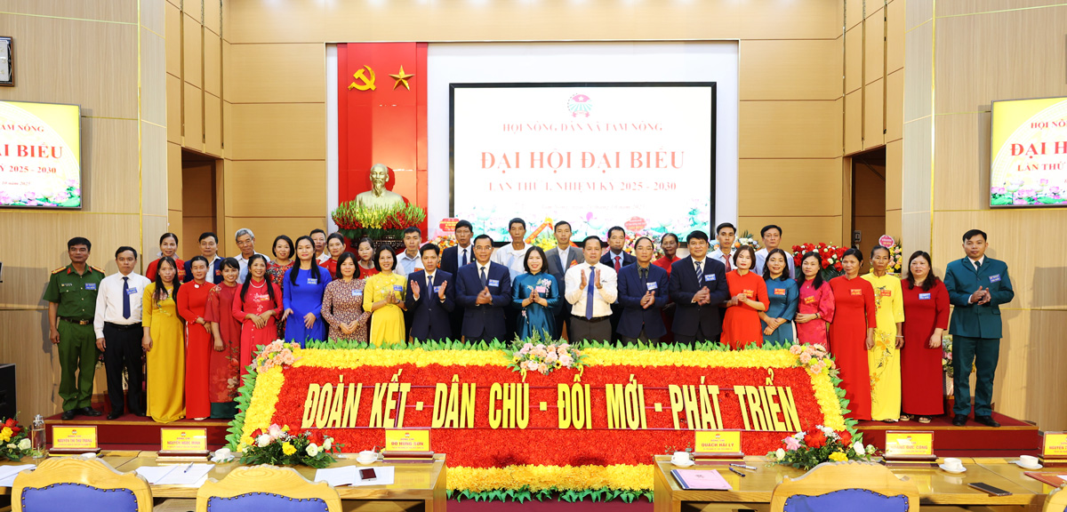Hội Nông dân xã Tam Nông tổ chức thành công Đại hội đại biểu lần thứ I, nhiệm kỳ 2025-2030.