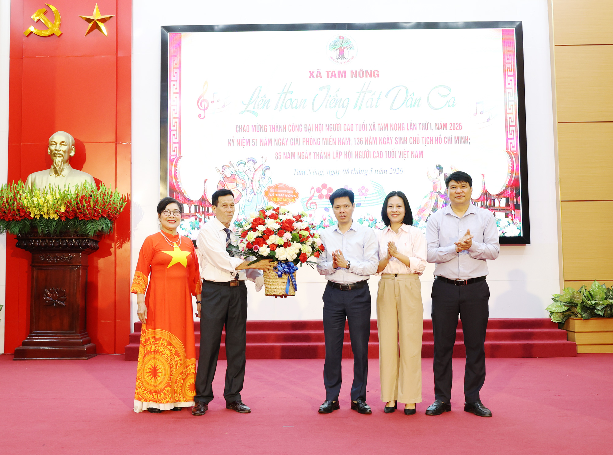 Sôi nổi Liên hoan Tiếng hát Dân ca “NGƯỜI CAO TUỔI” Xã Tam Nông lần thứ I, năm 2026.