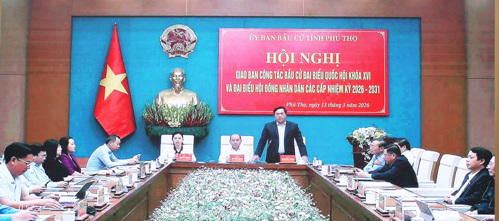 Điểm cầu trung tâm UBBC tỉnh Phú Thọ