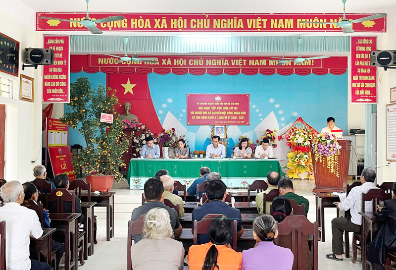 ĐƠN VỊ BẦU CỬ SỐ 6 - TIẾP TỤC TRIỂN KHAI HỘI NGHỊ TIẾP XÚC CỬ TRI THEO KẾ HOẠCH CỦA ỦY BAN MTTQ XÃ TAM NÔNG