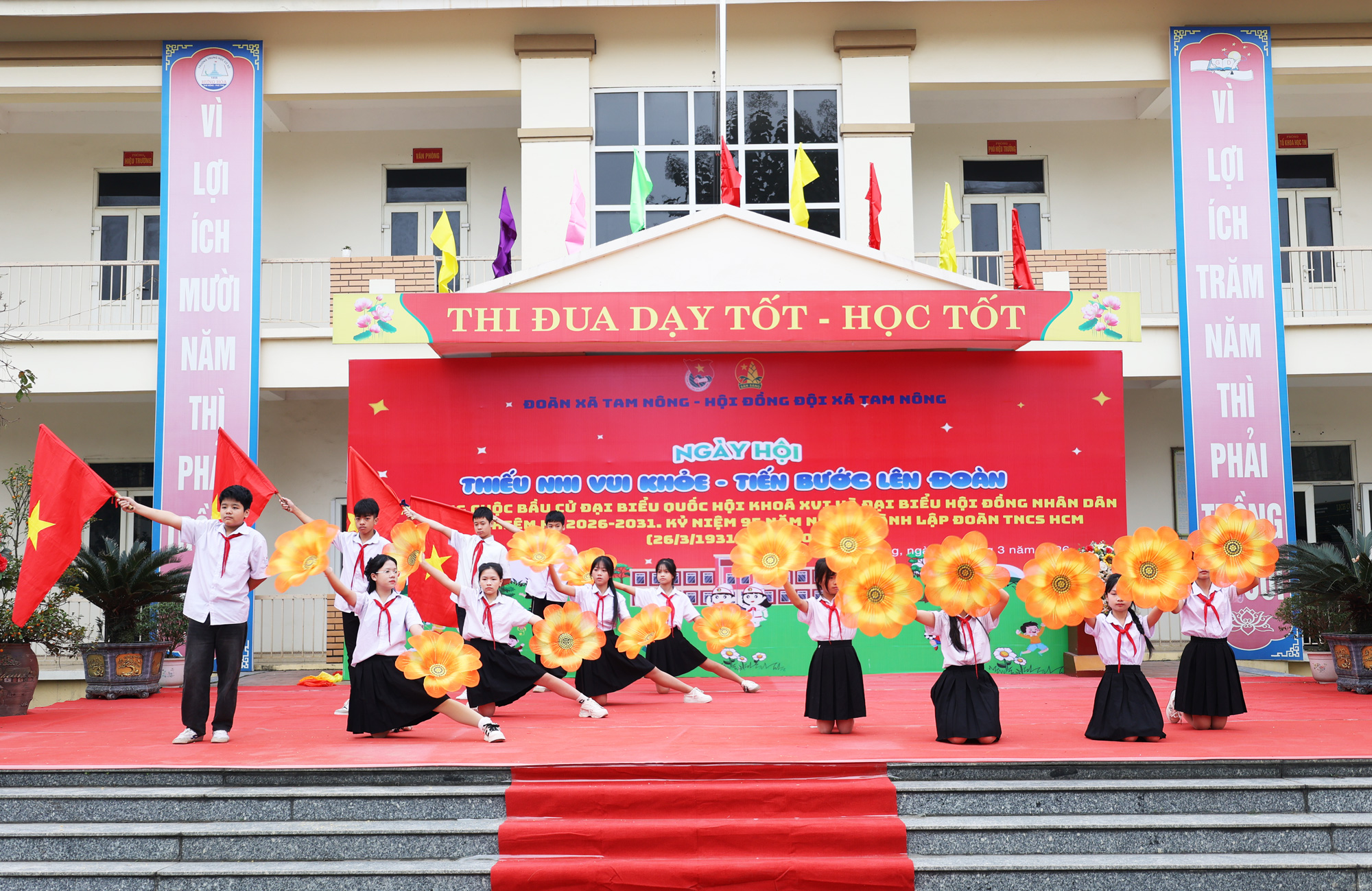 XÃ TAM NÔNG TỔ CHỨC NGÀY HỘI "THIẾU NHI VUI KHỎE - TIẾN BƯỚC LÊN ĐOÀN" NĂM 2026