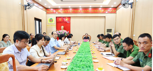Toàn cảnh tại điểm cầu xã Tam Nông