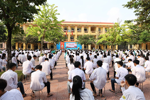 Toàn cảnh buổi trải nghiệm tại Trường THPT Hưng Hóa