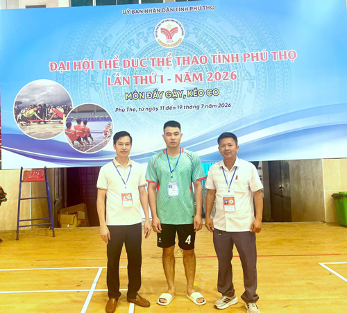 Đoàn VĐV của xã Tam Nông