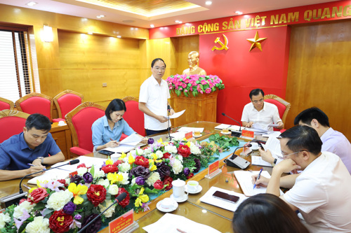Đồng chí Đỗ Hùng Sơn – Phó Bí thư Đảng ủy, Chủ tịch UBND xã phát biểu