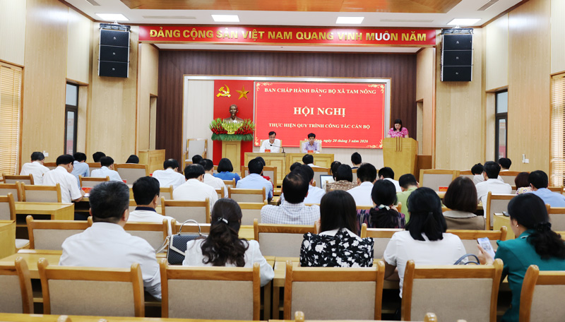 Xã Tam Nông triển khai nhiệm vụ Quân sự Quốc phòng Quý II và tháng 4 năm 2026