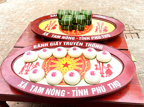 Sản phẩm Bánh Chưng, Bánh Giầy truyền thống của xã Tam Nông