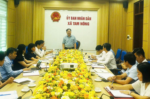 Đồng chí Nguyễn Quang Minh - Phó Giám đốc Sở GD&ĐT Phú Thọ phát biểu