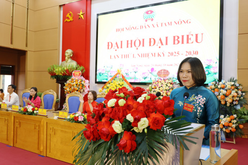 Đồng chí Đào Biên Thùy - ĐUV, Phó Chủ tịch UBMTTQ, Chủ tịch Hội Nông dân xã Tam Nông nhiệm kỳ 2025-2030
