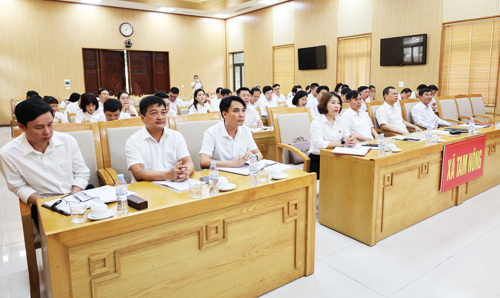 Các đại biểu tham dự tại hội nghị sơ kết