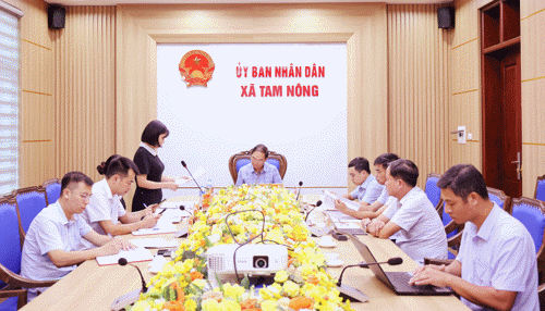 Hội nghị UBND xã Tam Nông