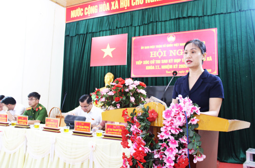 Đại diện Tổ đại biểu báo cáo kết quả Kỳ họp thứ Ba và tình hình phát triển KT-XH 6 tháng đầu năm, phương hướng nhiệm vụ 6 tháng cuối năm 2026