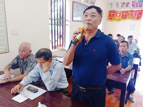 Đại diện cử tri phát biểu ý kiến