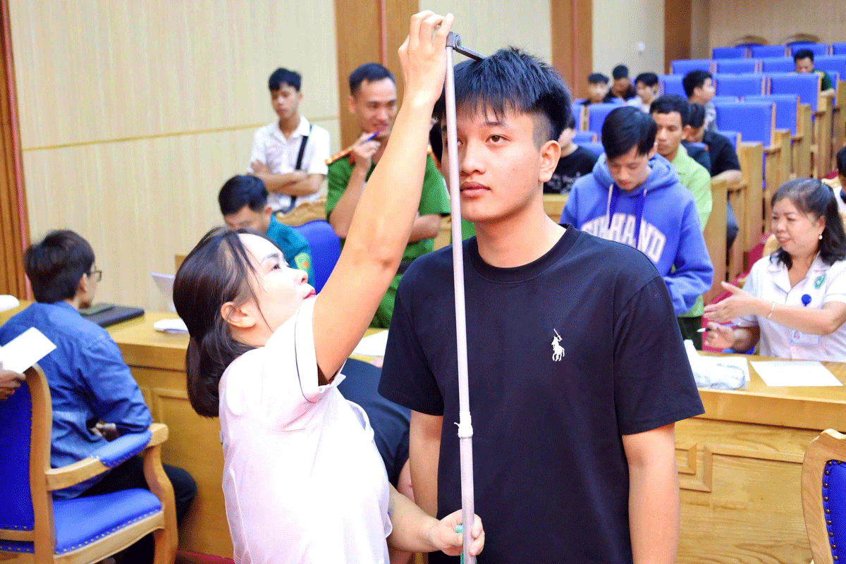 Xã Tam Nông tổ chức khám sơ tuyển NVQS năm 2026 cho nam công dân trong độ tuổi
