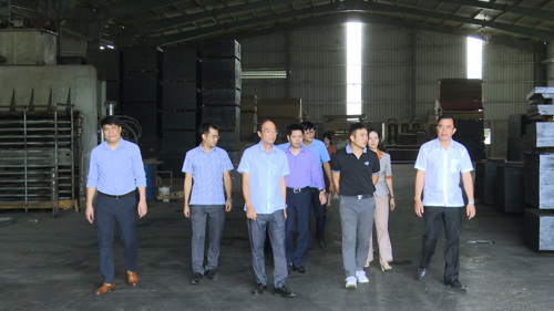 Đoàn công tác của xã Tam Nông đến thăm Công ty Cổ phần đầu tư và Kinh doanh Quốc tế T&T.