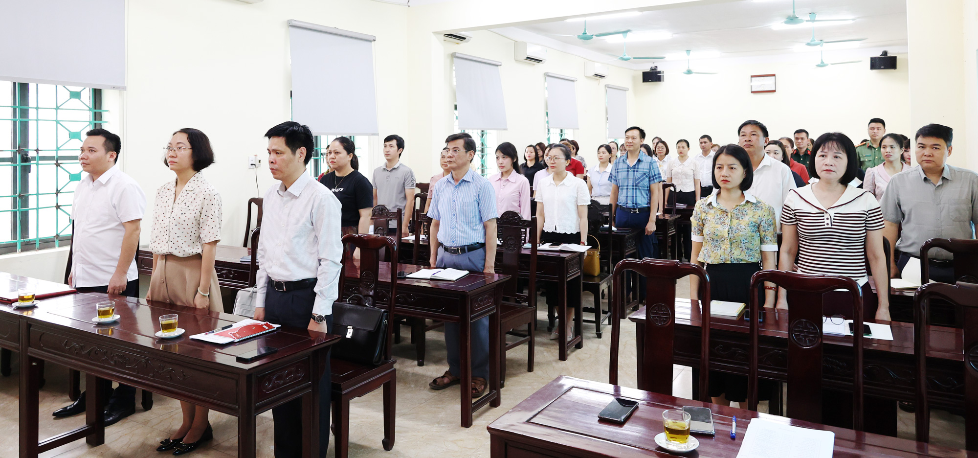 KHAI GIẢNG LỚP BỒI DƯỠNG NGHIỆP VỤ CÔNG TÁC VĂN PHÒNG CẤP ỦY NĂM 2026 TẠI XÃ TAM NÔNG