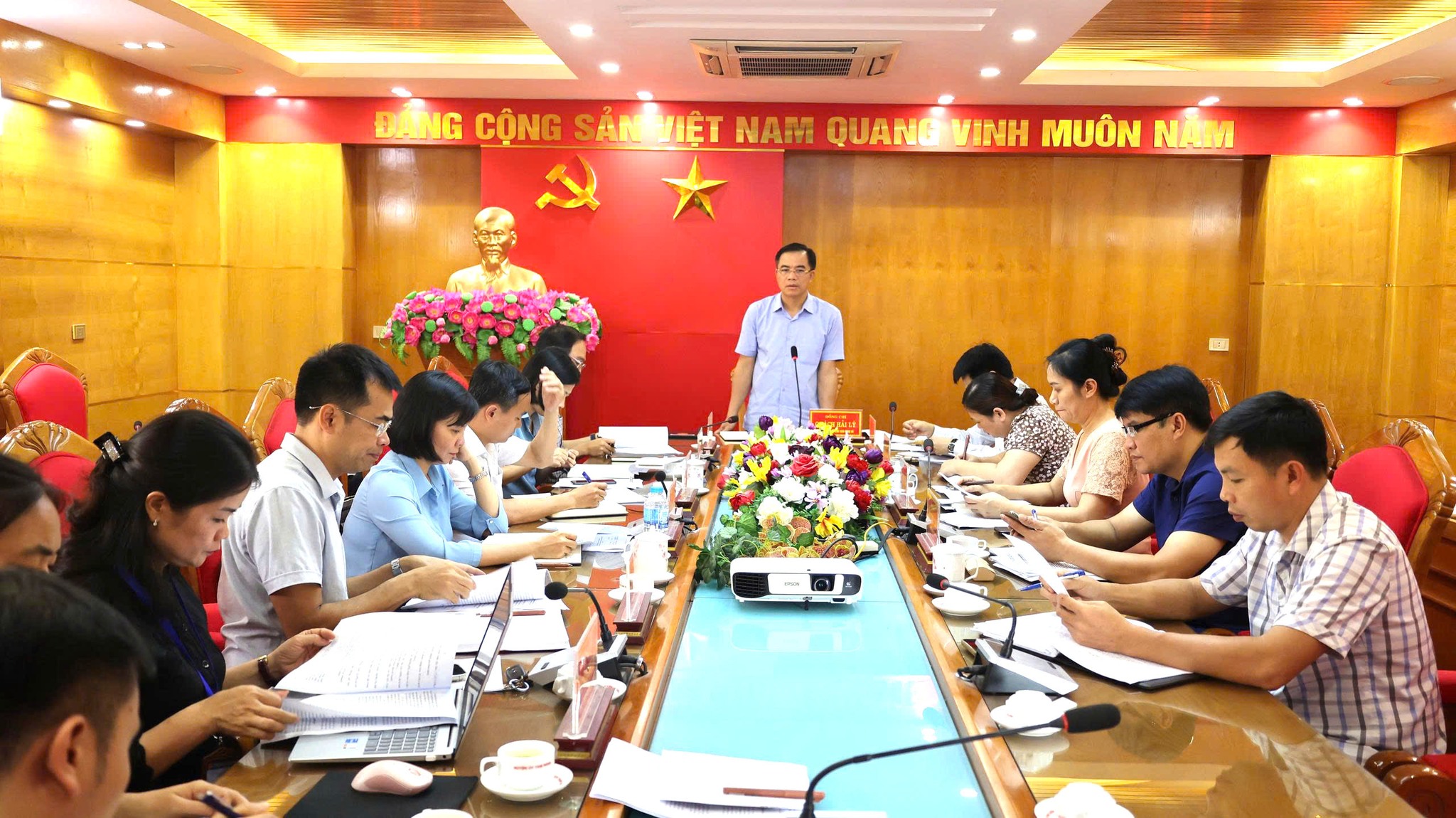 BTV Đảng bộ xã Tam Nông họp cho ý kiến lần 2 vào dự thảo BCCT trình Đại hội Đảng bộ xã lần thứ I, nhiệm kỳ 2025-2030.