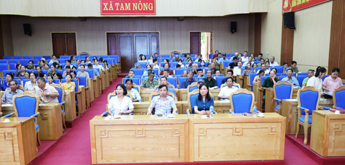 Các đại biểu tham dự buổi tập huấn