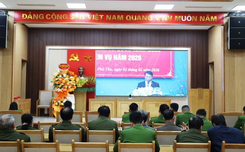 Toàn cảnh hội nghị tại điểm cầu xã Tam Nông