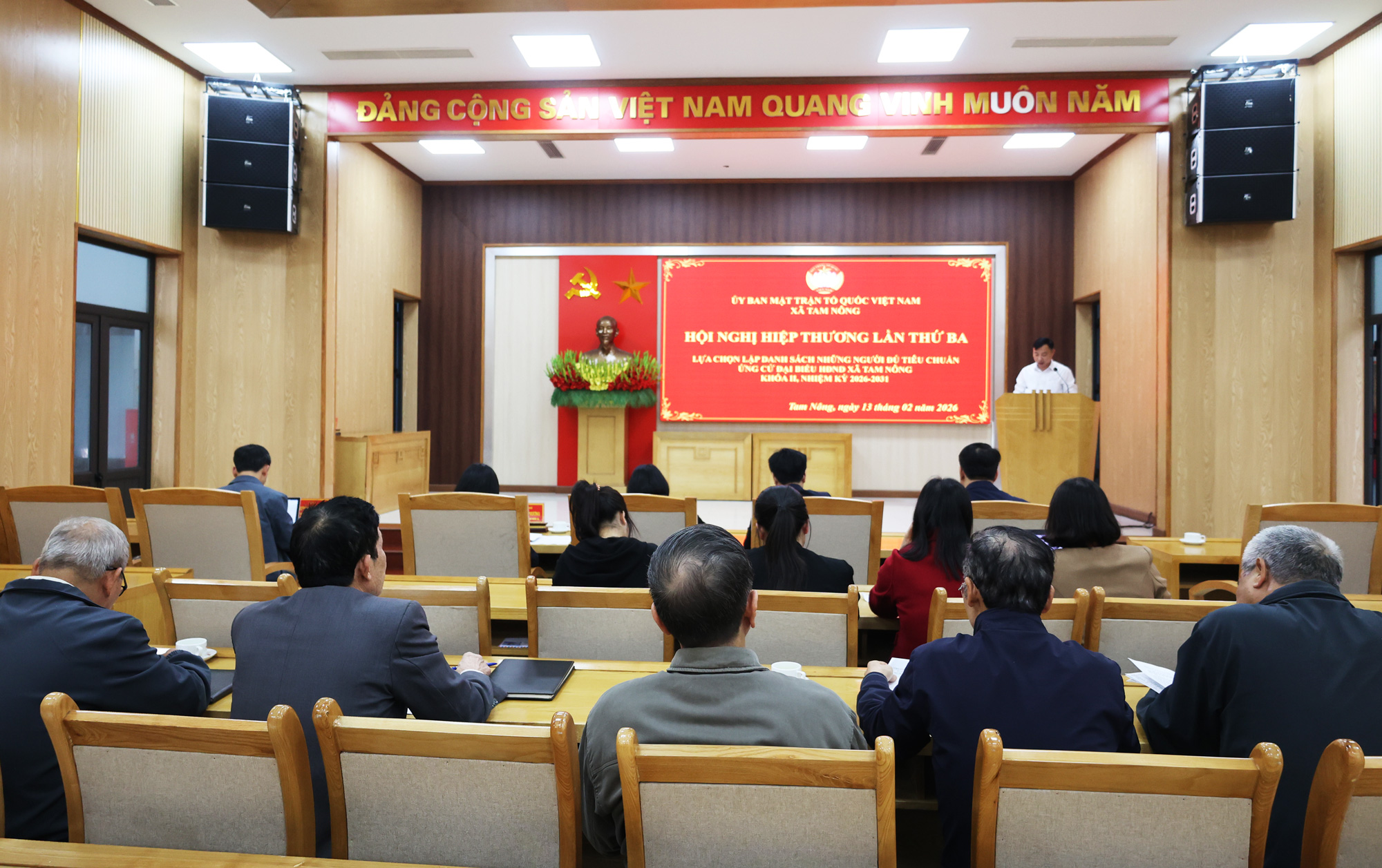 Xã Tam Nông tổ chức thành công Hội nghị hiệp thương lần thứ ba bầu cử đại biểu HĐND xã khóa II