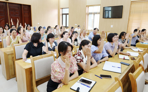100% các đại biểu dự họp tán thành và nhất trí cao với nội dung đề ra