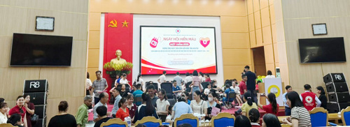 Toàn cảnh Ngày hội hiến máu năm 2026 tại xã Tam Nông