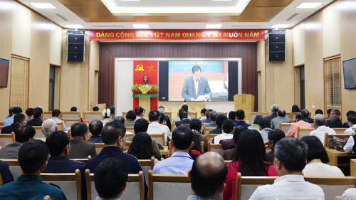 Toàn cảnh tại điểm cầu xã Tam Nông