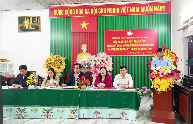 ĐƠN VỊ BẦU CỬ SỐ 6 - HOÀN THÀNH HỘI NGHỊ TIẾP XÚC CỬ TRI THEO KẾ HOẠCH.