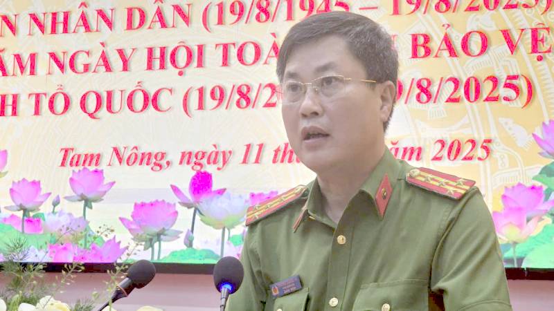 Xã Tam Nông Tổ Chức Lễ Kỷ Niệm 80 Năm Ngày Truyền Thống Lực Lượng Công An Nhân Dân Và 20 Năm Ngày Hội Toàn Dân Bảo Vệ An Ninh Tổ Quốc 12/08/2025 (12/08/2025)
