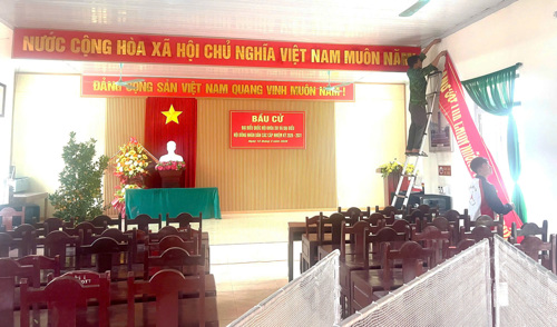 Tuyên truyền tại Nhà văn hóa Khu 6 Hưng Hóa