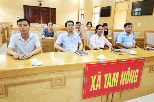 Điểm cầu tại xã Tam Nông, tỉnh Phú Thọ