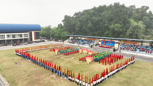 Toàn cảnh Đại hội TDTT xã Tam Nông lần thứ I năm 2026 tại SVĐ Tam Nông