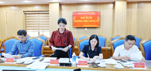 Phòng Văn hóa - xã hội báo cáo các nội dung liên quan