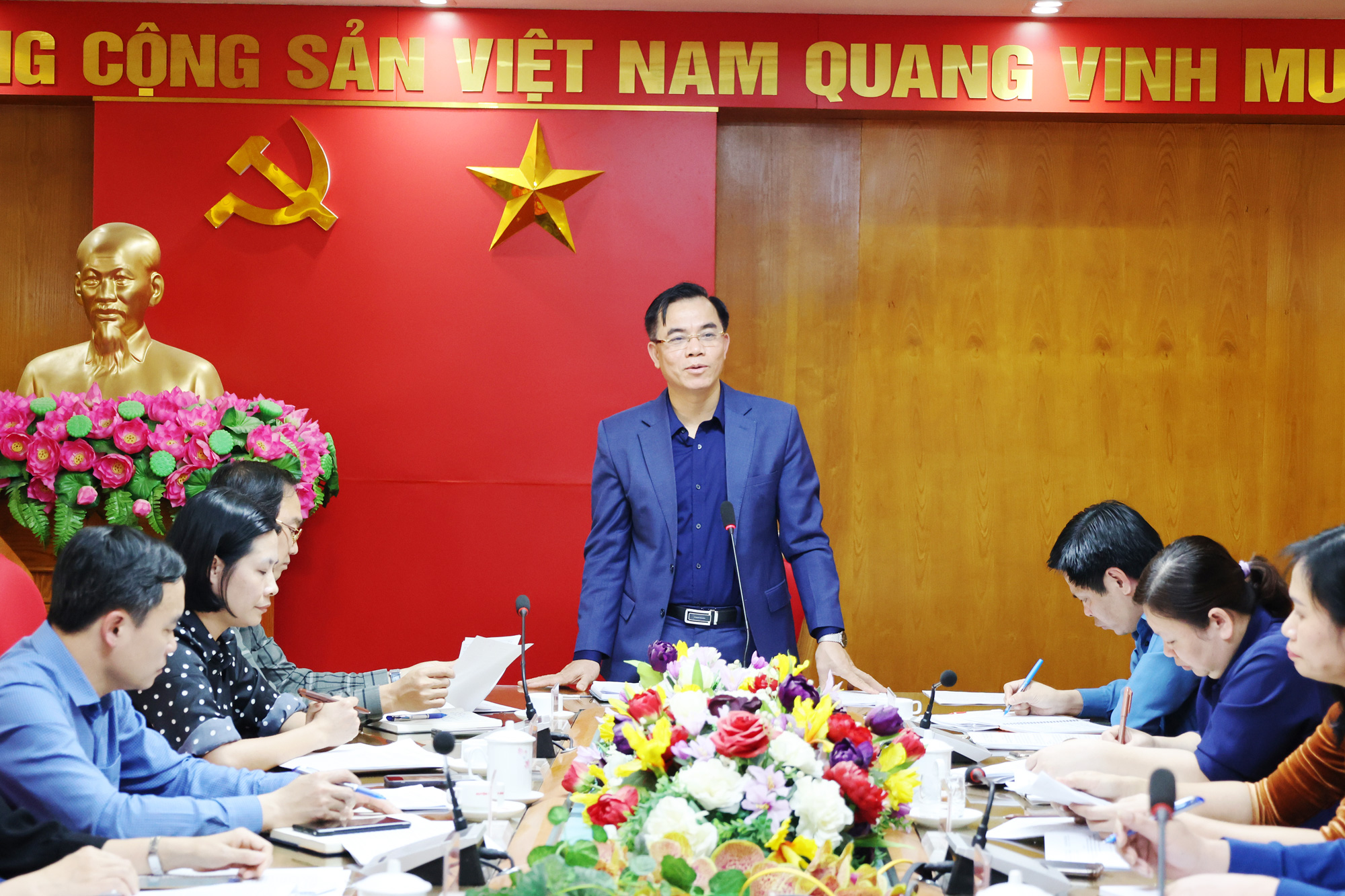 Ban Thường vụ Đảng ủy xã Tam Nông họp cho ý kiến một số nội dung quan trọng