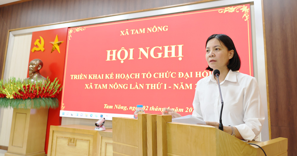 Ban Tổ chức Đại hội Thể dục thể thao xã Tam Nông lần thứ I, năm 2026 họp triển khai nhiệm vụ. 