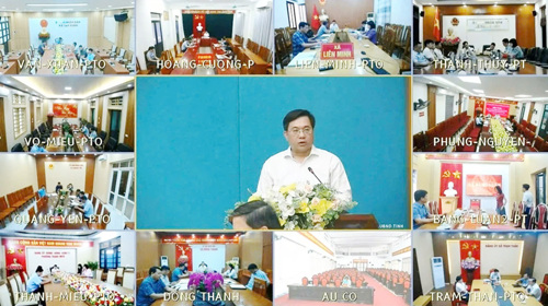 Đồng chí Trần Duy Đông - Ủy viên Dự khuyết Ban Chấp hành Trung ương Đảng, Phó Bí thư Tỉnh ủy, Chủ tịch UBND tỉnh phát biểu chỉ đạo