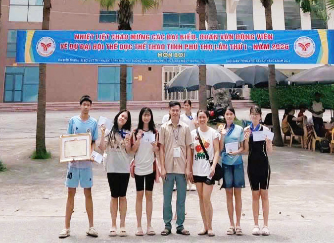 TAM NÔNG GIÀNH ĐỦ BỘ HUY CHƯƠNG TRONG MÔN BƠI - MỞ MÀN ĐẠI HỘI THỂ DỤC THỂ THAO TỈNH PHÚ THỌ LẦN THỨ I, NĂM 2026