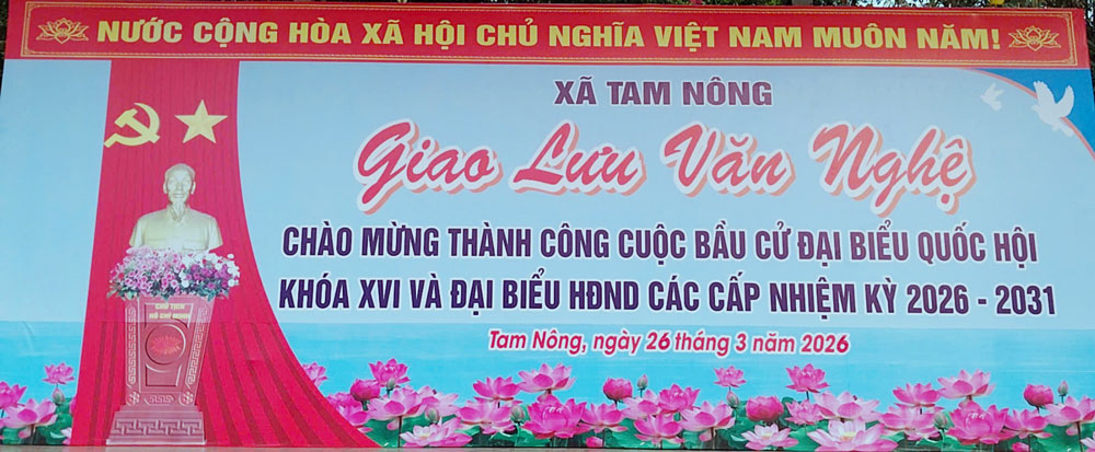 THÔNG BÁO - CHƯƠNG TRÌNH VĂN NGHỆ CHÀO MỪNG THÀNH CÔNG CUỘC BẦU CỬ.