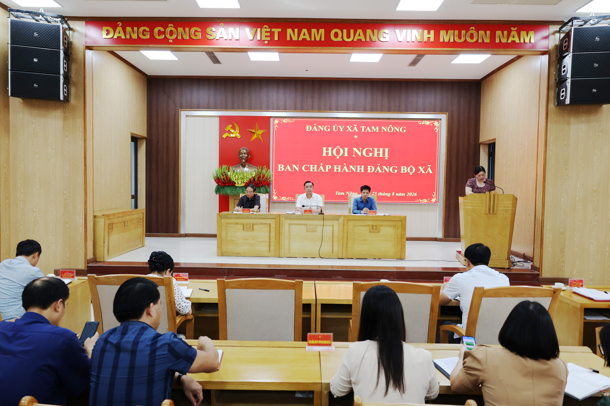 Đảng ủy xã Tam Nông triển khai quy trình sắp xếp, tổ chức đảng tại các cơ sở giáo dục trên địa bàn.
