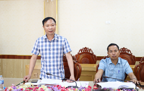 Đại diện lãnh đạo Trung tâm Dịch vụ sự nghiệp công phát biểu tại hội nghị