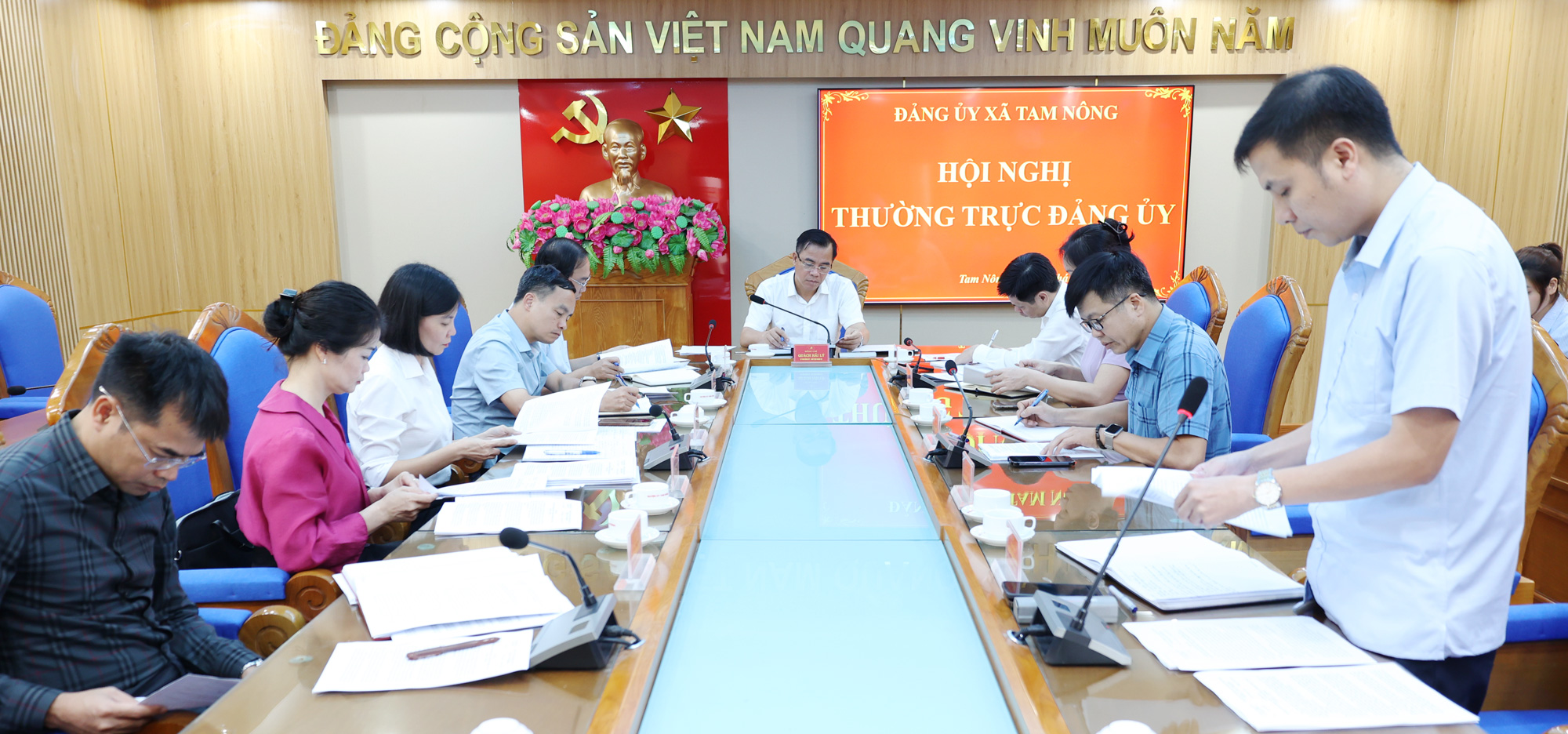 THƯỜNG TRỰC ĐẢNG ỦY XÃ TAM NÔNG HỌP CHO Ý KIẾN VÀO MỘT SỐ NỘI DUNG QUAN TRỌNG.