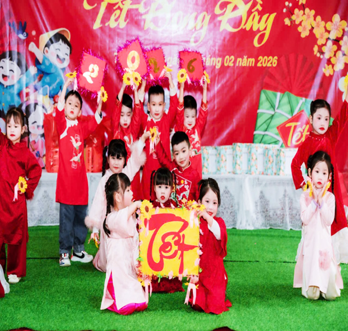 TRƯỜNG MẦM NON HỒNG ĐÀ TỔ CHỨC THÀNH CÔNG CHƯƠNG TRÌNH HOẠT ĐỘNG TRẢI NGHIỆM “XUÂN YÊU THƯƠNG, TẾT ĐONG ĐẦY”