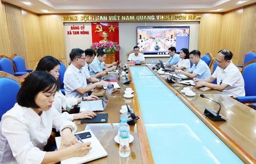Điểm cầu xã Tam Nông